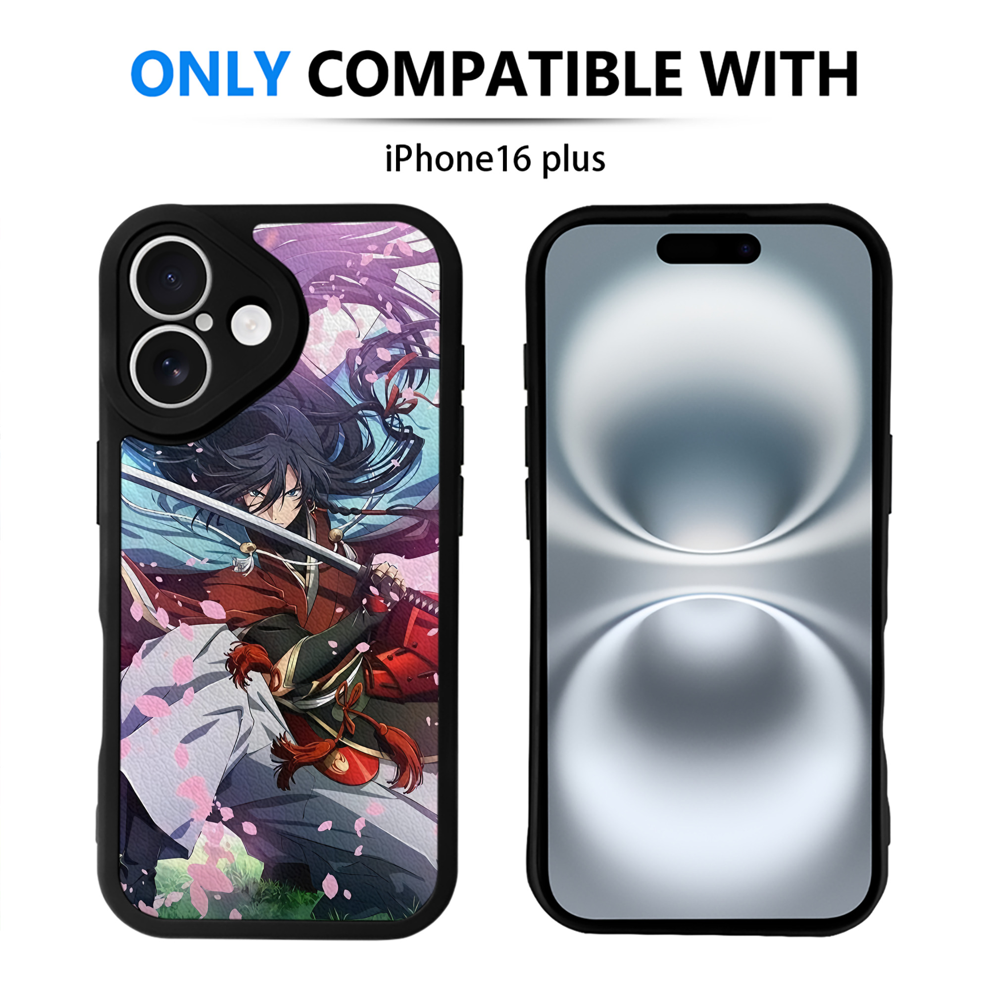 （画像用） 刀剣乱舞 Touken Ranbu 【iPhone 16シリーズ対応】シリコンスマホケース（レザー調） 材質：シリコン